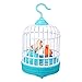 TOYANDONA Suspendu Oiseau Cage Jouet Enfants Chant Gazouillis Oiseau Jouet Sons Réalistes Mouvements Figure D'oiseau Animal en Cage Oiseau Jouet Bleu