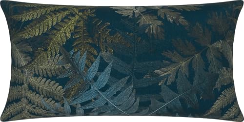Erwin Müller Kissenbezug Mako-Satin Petrol-beige Größe 40x80 cm