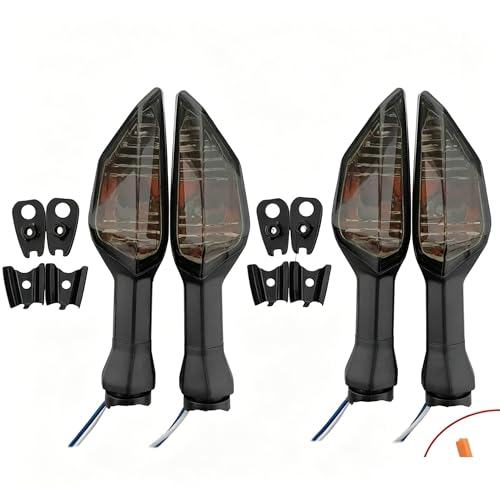 Clignotants pour moto Versys KLE 650 ER-6N KLR, feux de jour et stop fumés 4 pièces