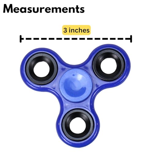 Iconikal 24-Pack Fidget Spinners, Random Color Bulk Assortment for Sensory Play Occupy Hands Attention