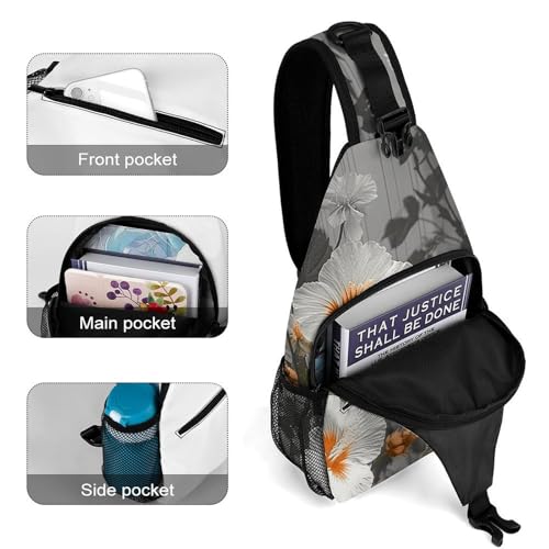 Hairy Raccoon Sling Bag for Men Women - Adjustable Crossbody Chest Backpack, 15" Travel Hiking Fanny Pack4