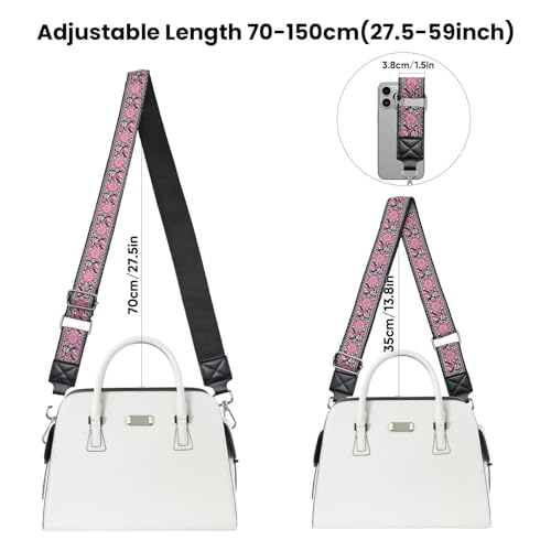 Image of Purse Strap Wide Replacement Crossbody Bag Straps, 1.5 inch Handbag Shoulder Strap, Adjustable Tote Belt