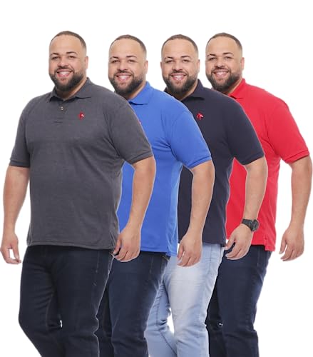 Kit 05 Camisa Masculina Polo Plus Size Especial G1