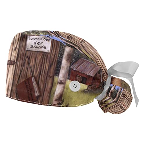 Chapeau de travail respirant JDEZ lot de 2 casquettes bouffantes