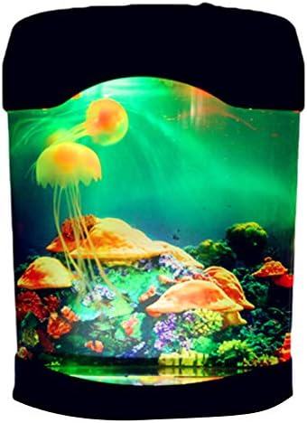 QLPXY USB Aquarium Mood Light, Jellyfish Lamp LED Fantasy Lava Lamp Realistic Jellyfish Light, Home Office Gift for Men Women Kids