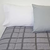 10XDIEZ Edredón de Invierno - Colcha de Cama (Cama de 135cm - Gris Liboa)