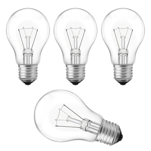 4-Pack 75 Watt Incandescent Light Bulbs, A19 E26 Incandescent Bulb Dimmable