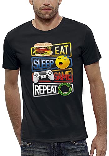 T-shirt Eat Sleep Game Repeat le cadeau d'anniversaire parfait pour ado et homme gamer