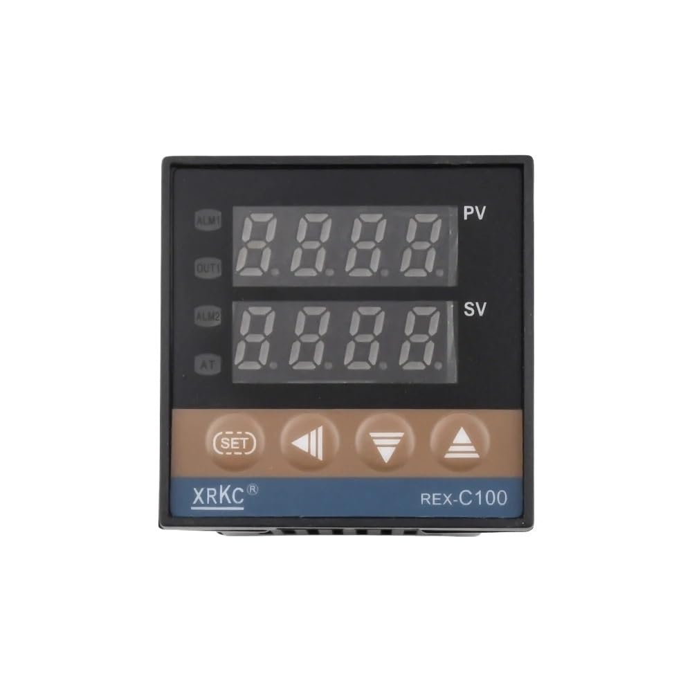 Contrôleur de température PID REX-C100 K 110V 240V avec sortie relais et alarme