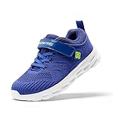 DREAM PAIRS Turnschuhe Kinder Sportschuhe Mädchen Jungen Sneaker Hallenschuhe Mesh Atmungsaktiv Laufschuhe Outdoor Fitnessschuhe ROYAL/BLAU/GRÜN KD18001K-E Größe 35 (EUR)