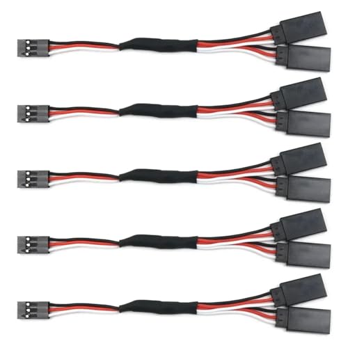 Cable de extensión servo RC tipo Y para duplicar conexiones de batería en barcos y aviones