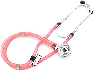 Cross Canada Crosscope 205 Clinician Sprague Rappaport Dual Head Stethoscope with Adult, Pediatric, and Infant convertible chestpiece for physician, nurse, pediatrician, nursing assistant, doctor, EMT/EMS, medical assistant and medical & nursing student – Frosted Raspberry