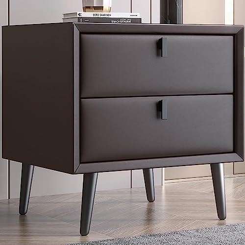 Genérico Mesita de Noche Moderna, Mesa al Lado de la Madera Maciza práctica y Minimalista para el Dormitorio, Sala de Estar con cajones de la Cama Muebles