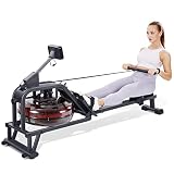 Water Rowing Machine for Home Use Water Resistance 300 Lbs Weight Capacity Row Machine Exercise Rowe