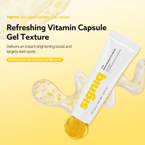 signiq VITA Brightening Eye Cream | Vitamin C | Hydrating Eye Care for Radiant Looking Skin | Korean Skincare, 1.01 fl.oz. — view 3