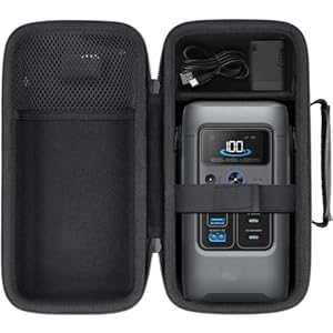 co2CREA Hart Reise Schutz Hülle Etui Tasche für Anker SOLIX C200 DC Powerbank Powerstation 200W Outdoor Tragbare Solargenerator, Nur Tragetasche