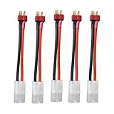 タミヤコネクタ→ T Style プラグ ケーブル ESC Lipo/NiMHバッテリー充電用T型プラグケーブルアダプター（5個入り）