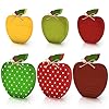 Yalikop 6 pcs thanksgiving wooden apples decor apples appreciation signs christmas vintage apple signs fall farmhouse wood tiered tray decor home table centerpieces decorations holiday party supplies  urban country home decor