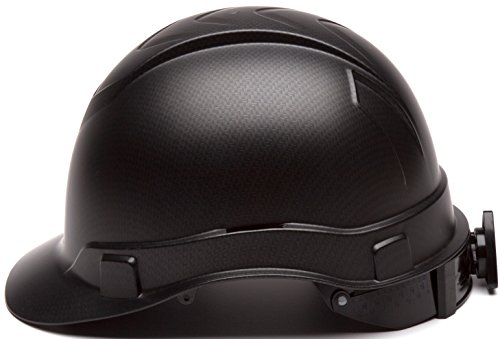 Pyramex Ridgeline Cap Style Hard Hat 4 Point Ratchet Matte Black Graphite Pattern by Pyramex - Image 4