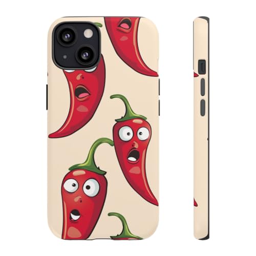 Coque iPhone 13 piment rouge pour égayer vos pauses café avec une protection mate