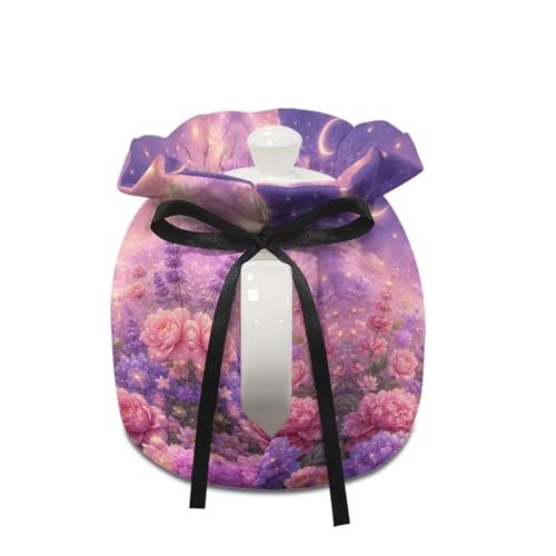 Image of Highland Cow Flower Print Tea Pots Cosy Kettle Dust Cover for Teapot Insulated Breakfast Pot Covers Kitchen Tea Cosy Tea Cozies with Drawstring Keep Breakfast Warm, Home Decor