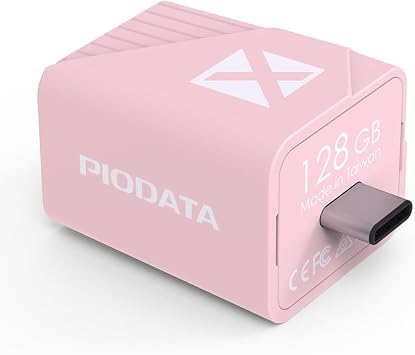 iPhone Photo Stick Backup 128GB Apple MFi Certified iXflash Cube Pink - Auto Back Up Storage USB Type C, Flash Drive for iPad/Android/Phone