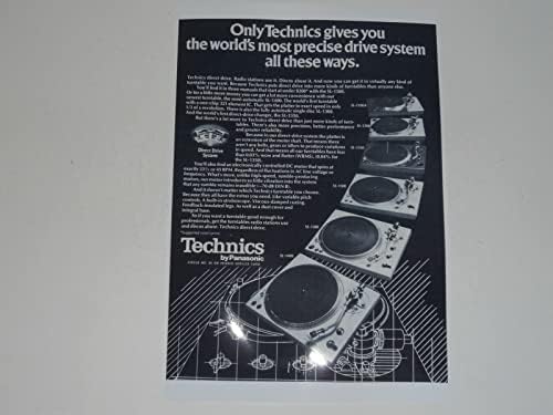 Technics Turntable Audiophile Poster 1978 SL-1200, 1400, SL-1350, 1500 19" x 13" DJ Turntable Poster image 2