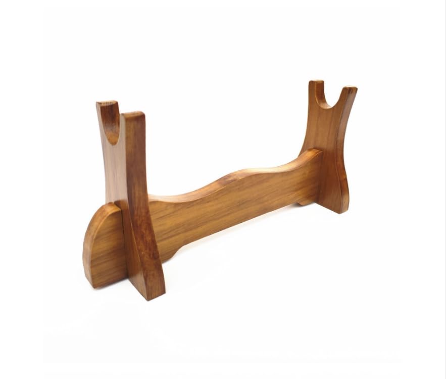 Sword Stand Display Solid Wood Medieval Sword Wall Mount Samurai Sword Display Stand Katana Sword Holder Gladiator Sword Wall Display Crusader Sword Stand Knife Stand for Display (1-Table Solid Wood)