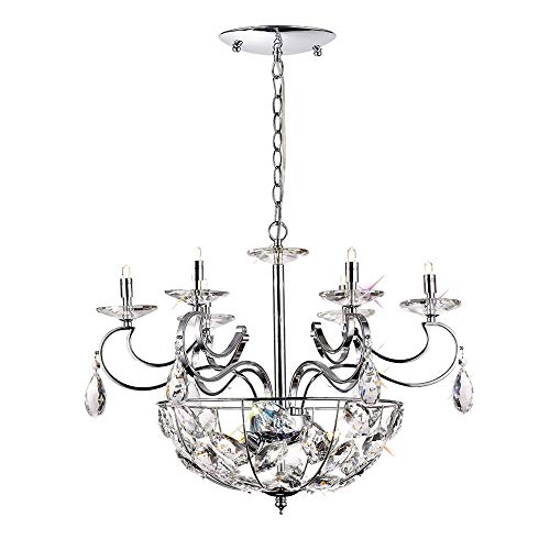 Image of Diyas IL31650 Galilea Pendant 6+3 Light G9 Polished Chrome/Crystal