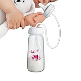 Kinderflasche - 240ml Weithals Tragbar Rutschfest | Verstellbare Schnellfluss Milchflasche,Für Mädchen Unterwegs Outdoor Reisen Und Picknick