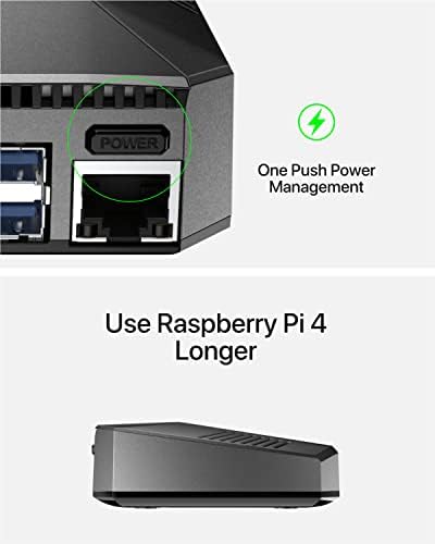 Argon ONE V2 알루미늄 케이스 라즈베리 파이 4용 - 전원 버튼 및 팬 — 사진 6