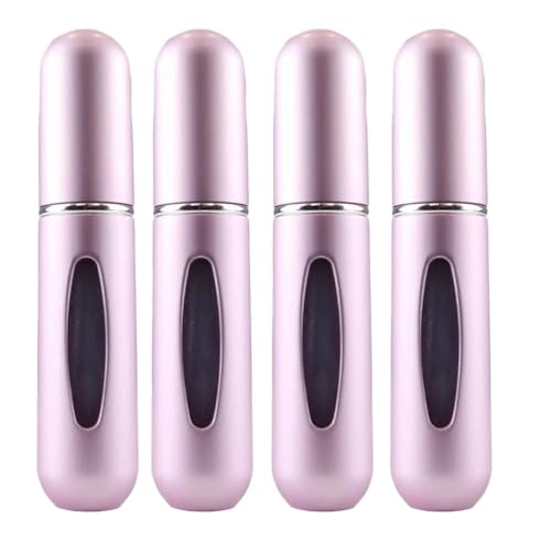 5ml Light Pink Refillable Perfume Atomiser Atomizer – Travel Spray Bottle, Portable Mini Fragrance Dispenser for Women & Men, Reusable Perfume Bottle