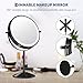 GarveeHome Lighted Makeup Mirror, 1X/10X Magnifying Vanity Mirror with Lights, 3 Color Settings & Adjustable Brightness, 360° Rotating Magnification Mirror for Desk Beauty & Personal Care, Black