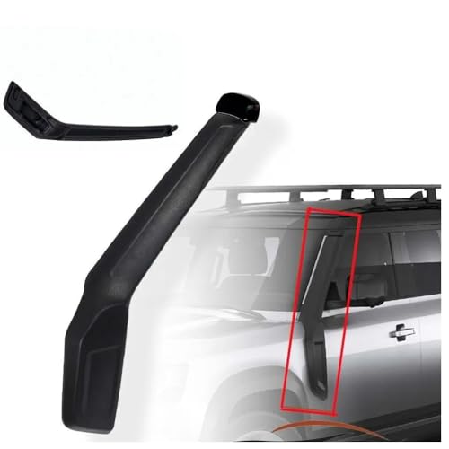 Nerfisle Air Snorkel Kit Intake Snorkel Desert Intake Fit for L Defender 2020 2021 2022 2023 90 2DR 110 4DR V6 Offroad Off-Road Matt Plastic Black