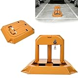 LZQ Klappbar Abnehmbare Parkplatzsperren Parksperre Druckbeständig und wasserbeständig Material inkl.3×Schlüssel