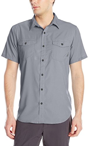 Columbia Men's Utilizer II Solid Short Sleeve Shirt, Grey Ash, Large