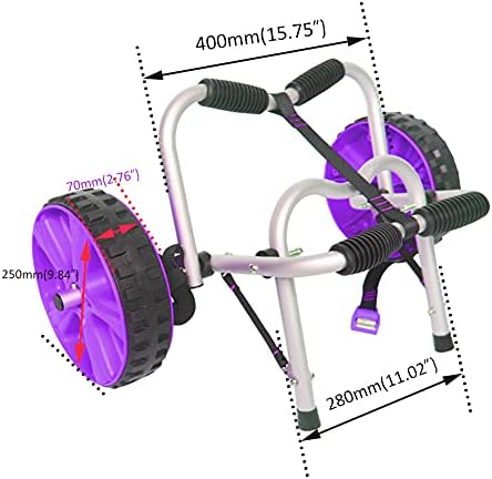 ASMSW Universal Kayak Cart Boat Carrier for Carring Kayaks Canoes Boat Float Mats Tote Trolley