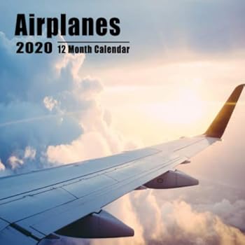 Mini Calendar 2020 7x7 Airplanes: High Quality Airplane Photos Small Calendar With Inspirational Quotes each Month