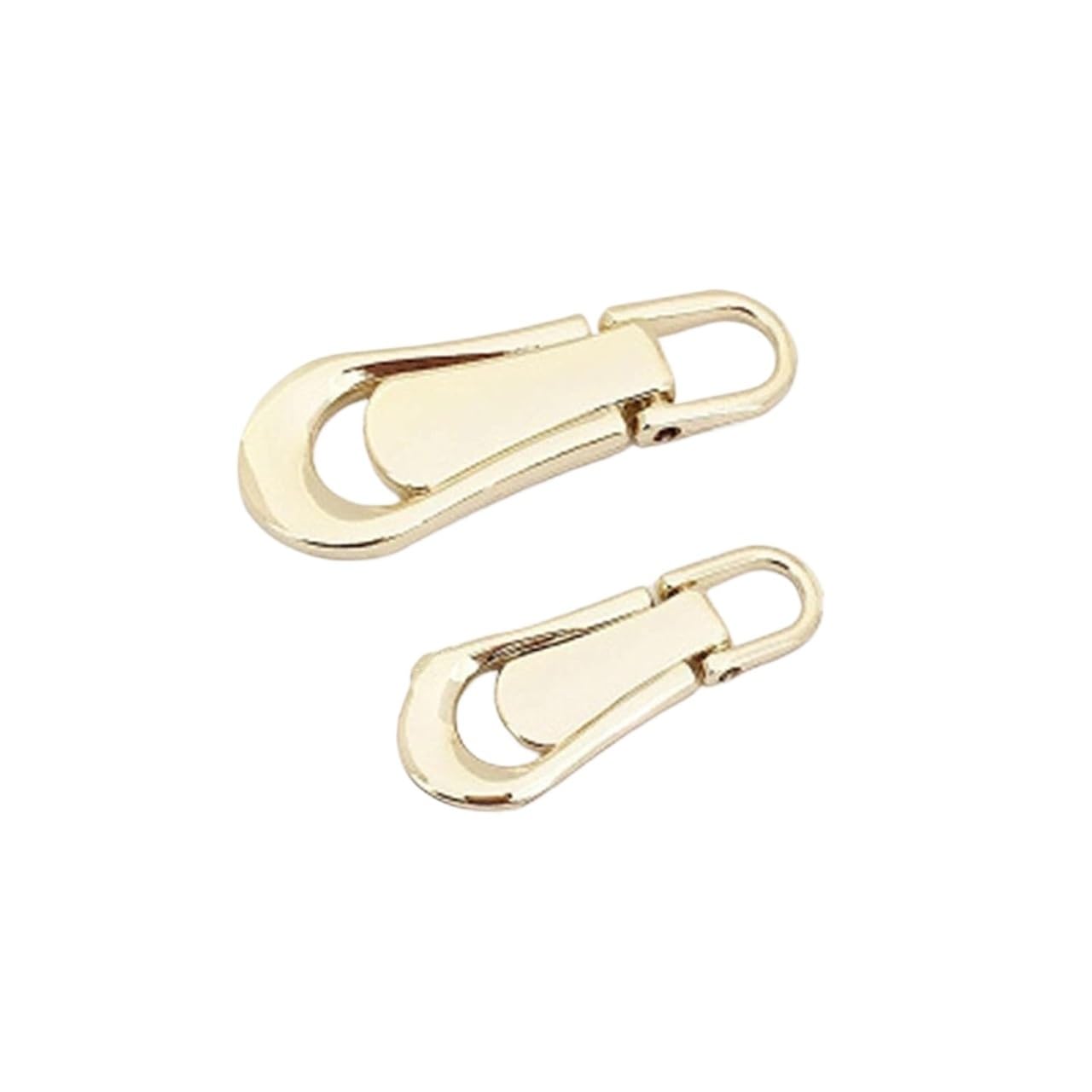 Zipper Pull, 3# 5# 6PCS Metal Zip Puller Detachable Repair Kits DIY Craft Quilting Clothing Bags(Gold,5#)