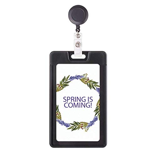Porte-badge enrouleur motif fleur bleue idéal pour le quotidien des soignants