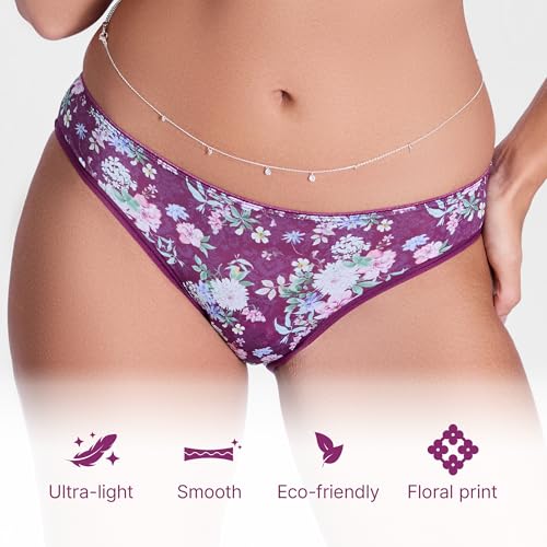 Image of Enamor Women Low Waist Bikini Panty Soft Comfort Nylon Brief - P165