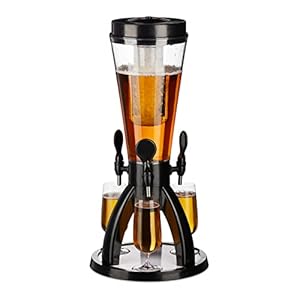 Relaxdays Biersäule mit 3 Zapfhähnen 4L