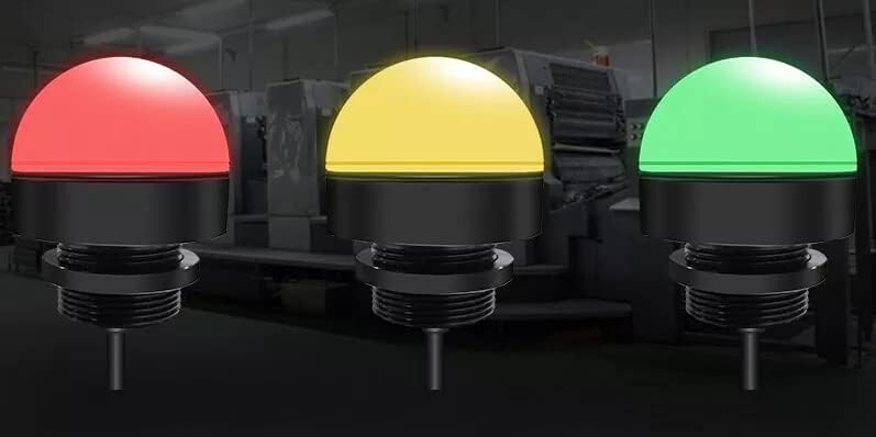 Miniatura 2 de ANDONT Luces de advertencia industriales luz de emergencia con indicador de baliza de 24 V CC 3 colores una sola capa tres pilas de luz impermeable