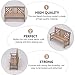 Gadpiparty Mini Wooden Bench Model Park Benches Miniature Ornaments Dollhouse Landscape Decorations Artificial Scene Furniture Double Chair Dollhouse Accessories Decor