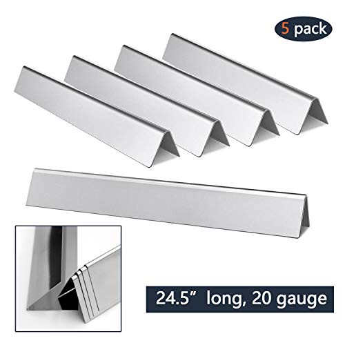 Hongso 7539 7540 24.5 Inch Stainless Steel Flavorizer Bars Heat Plate Grill Replacement Parts for Weber Genesis 300 Series E-310, E-320, S-310, S-320 Gas Grill (2007-2010 with Side-Controls Panel) - Thumbnail 4