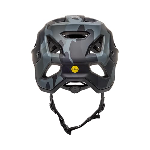 Fox Racing Speedframe Camo Helmet, CE – MTB Fahrradhelm – MIPS Schutz – Optimierte Belüftung – Verstellbare Passform – Abnehmbares Visier – Black Camo, Größe: L