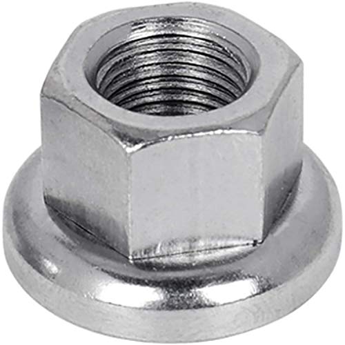 POFET M10-Achsradmuttern, Ersatz für Fahrradradmuttern, M10-Naben-Achsmutter mit großem Flansch für Fahrrad-Mountainbike-Radfahren