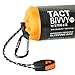 Survival Frog Tact Bivvy 2.0 Emergency Sleeping Bag w/Stuff Sack, Carabiner, Survival Whistle, ParaTinder - Compact, Lightweight, Waterproof, Reusable, Thermal Bivy Sack Cover, Shelter Kit (Orange)