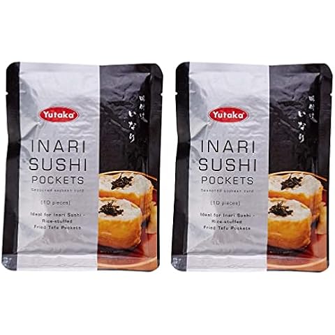 Inari Sushi Pockets Fried tofu Pockets Seasoned Soybean Curd for Inari Sushi 100g x Pack of 2 Cover