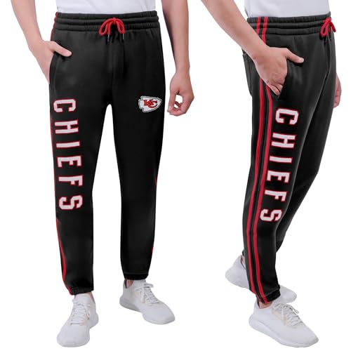 Ultra Game Men's NFL Official Active Super Soft Fleece Game Day Jogger Sweatpants